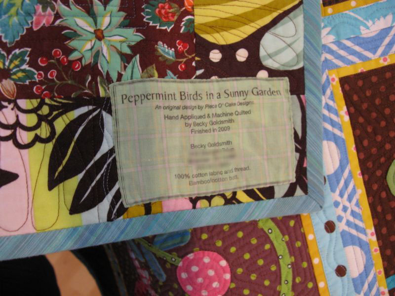 Hand Sewing Book by Becky Goldsmith- Quilt in a Day Patterns