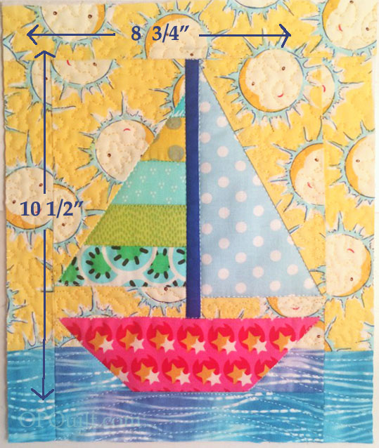 Tiny Sailboat Quilt_cut to size